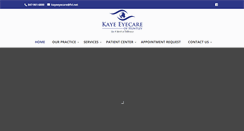 Desktop Screenshot of kayeeyecare.com